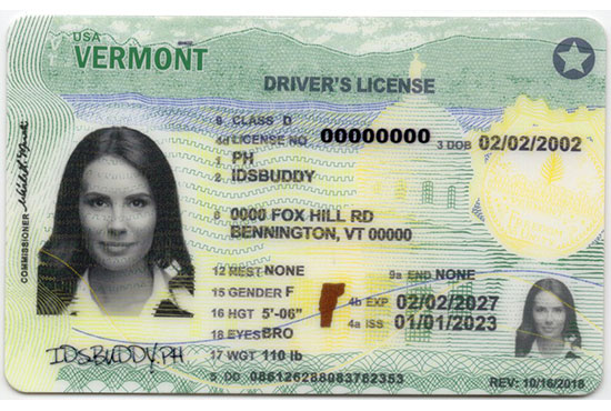 Vermont Fake ID